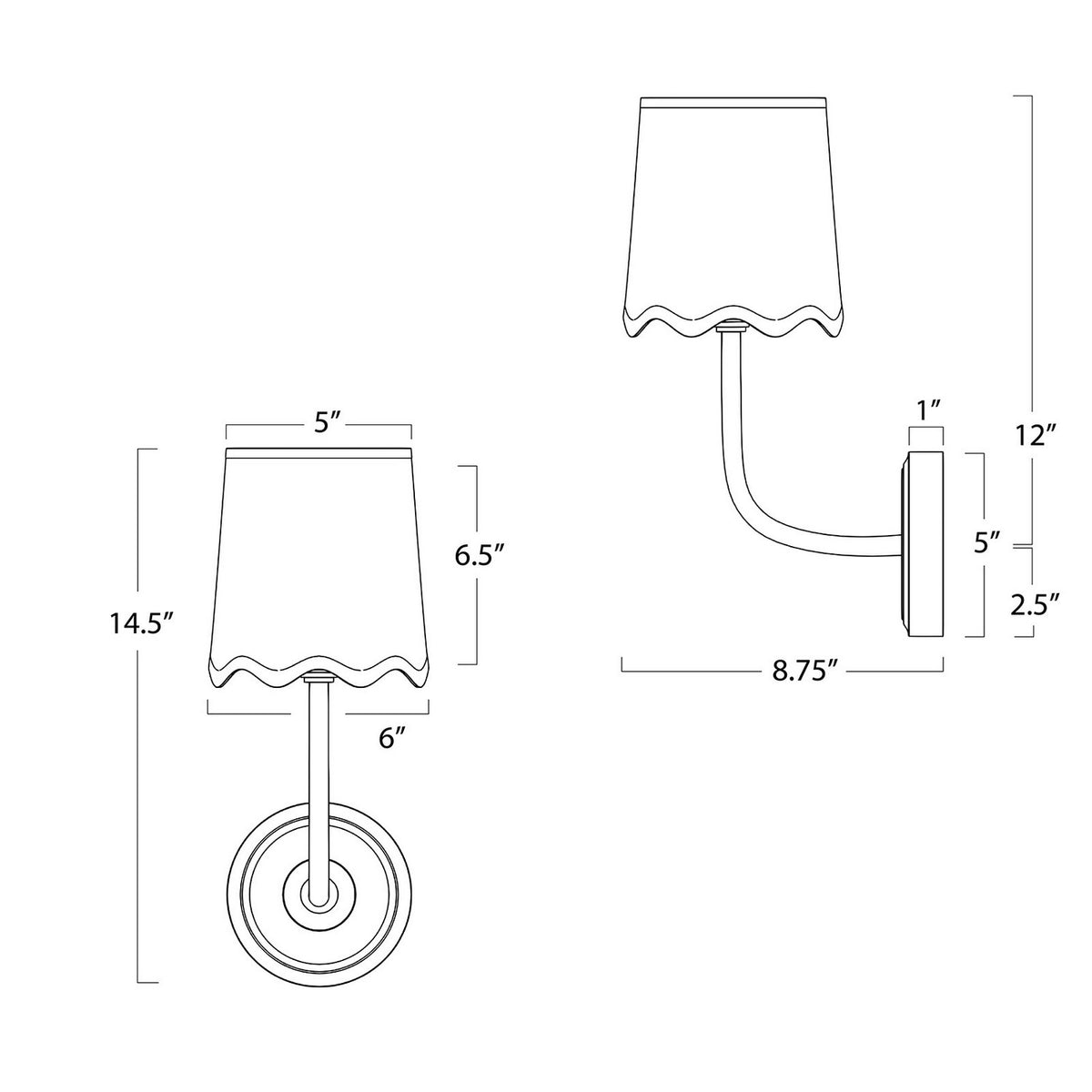 Ariel One Light Wall Sconce