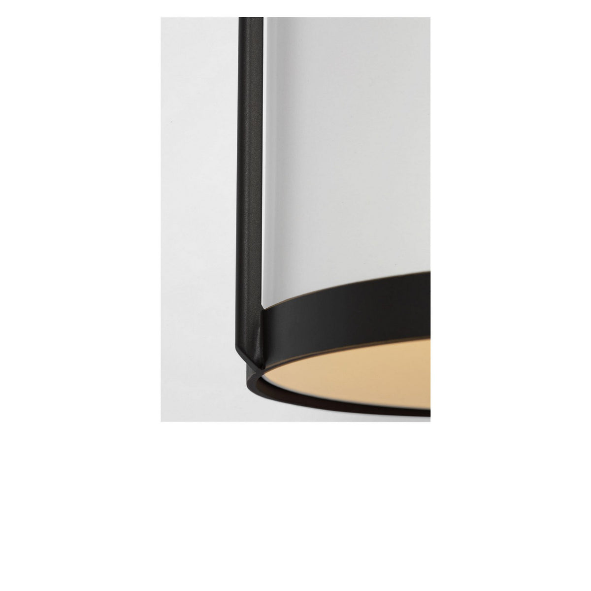 Luning Medium Lantern — White Aluminum Shade