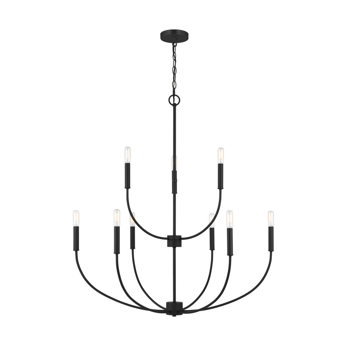 Nine Light Chandelier — 34.00", 40 W