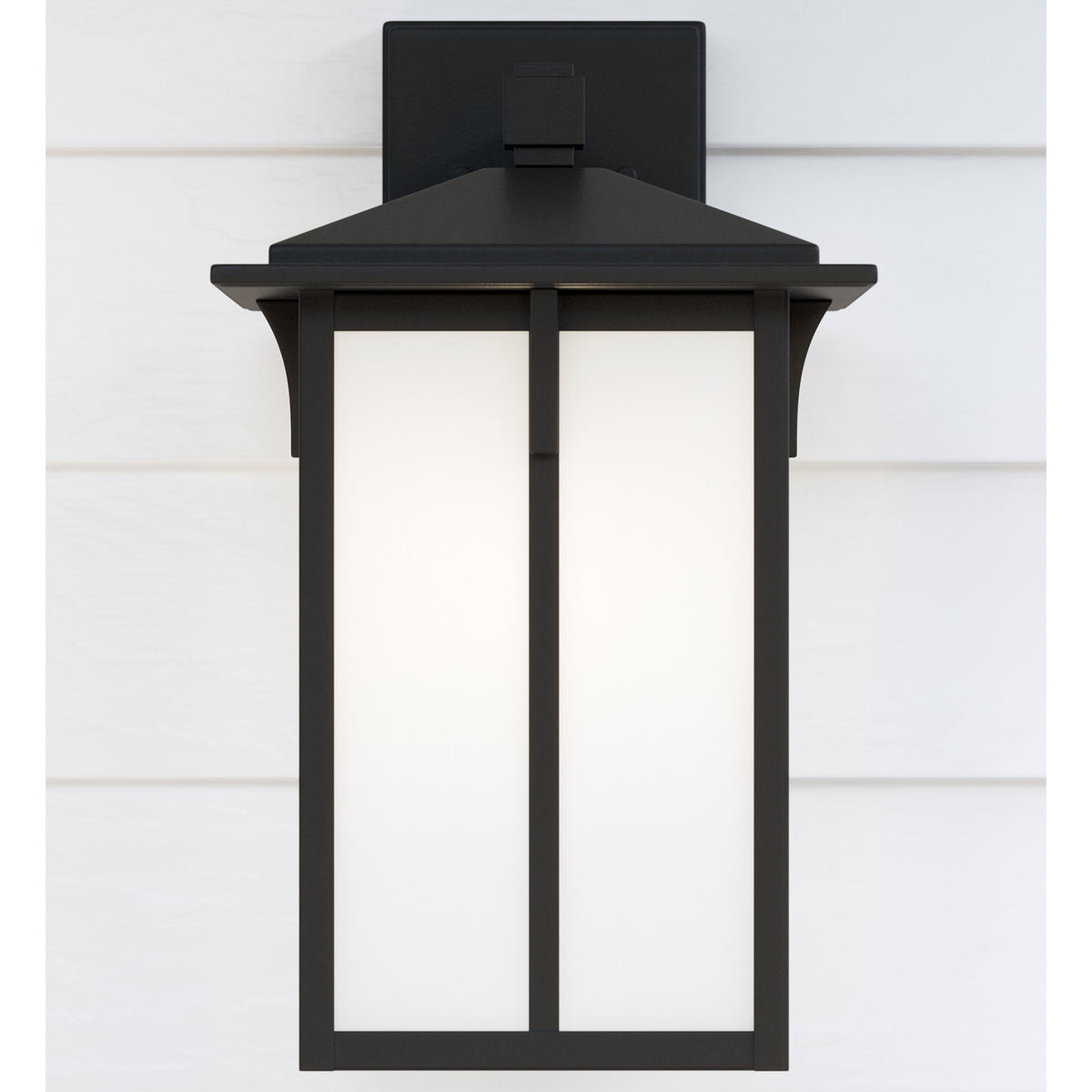Tomek 14" Lantern — Etched / White Inside