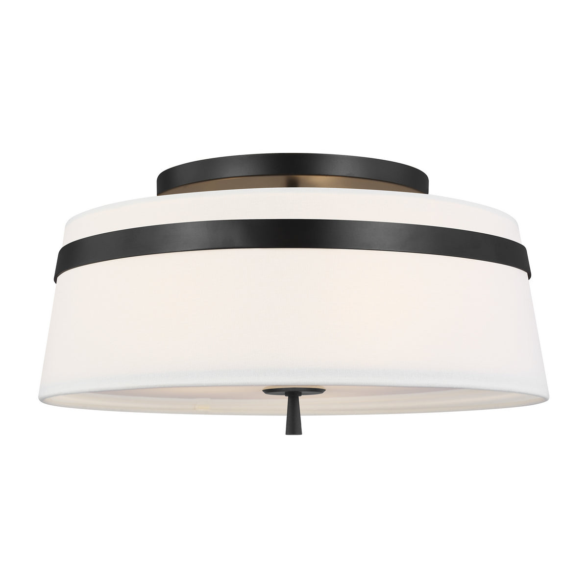 Three Light Semi-Flush Mount — 9.50"