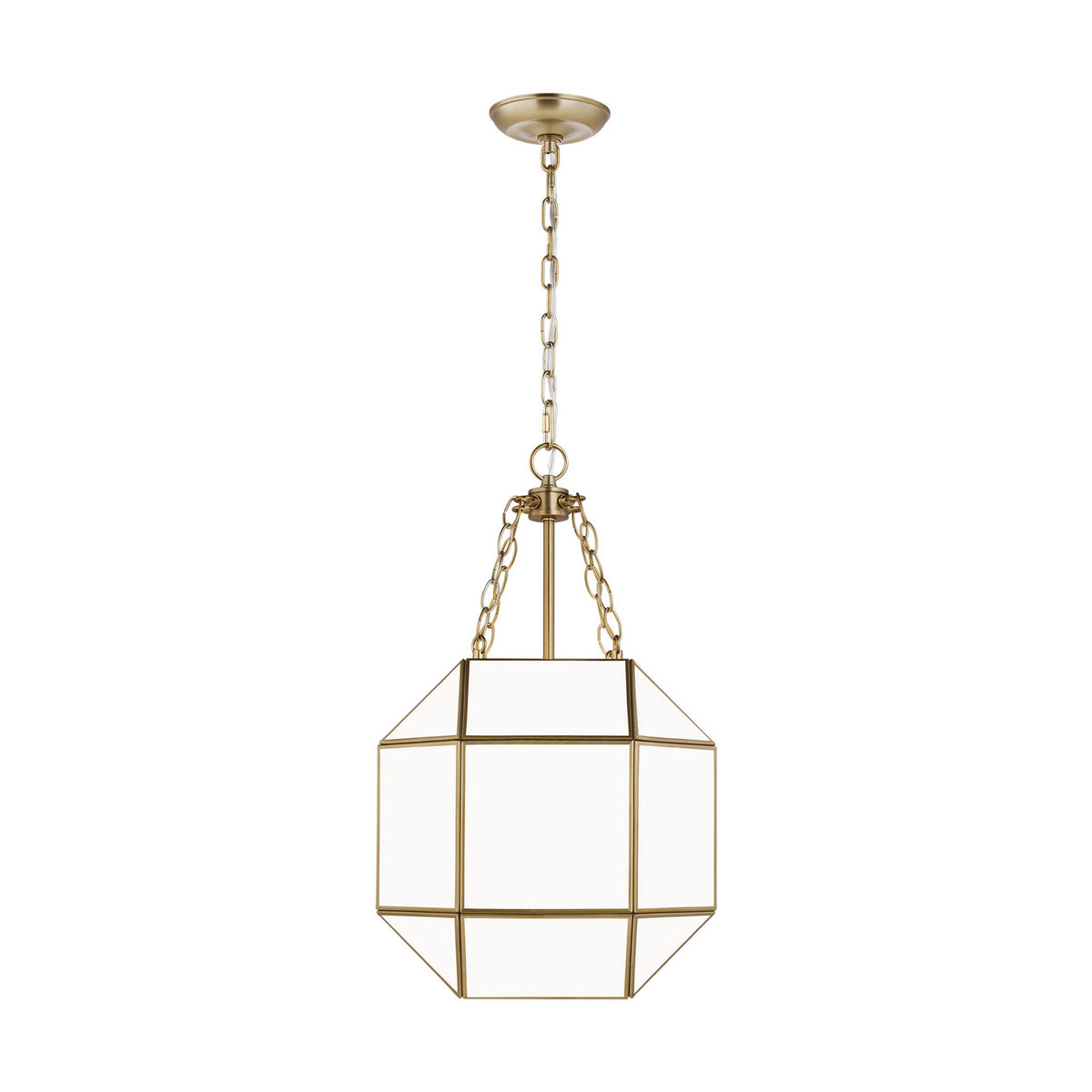 Three Light Lantern — 23.25", Smooth White