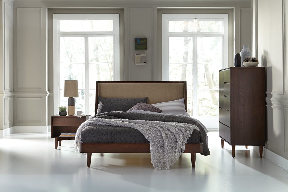 West Bros Jensen Nightstand, in a room setting