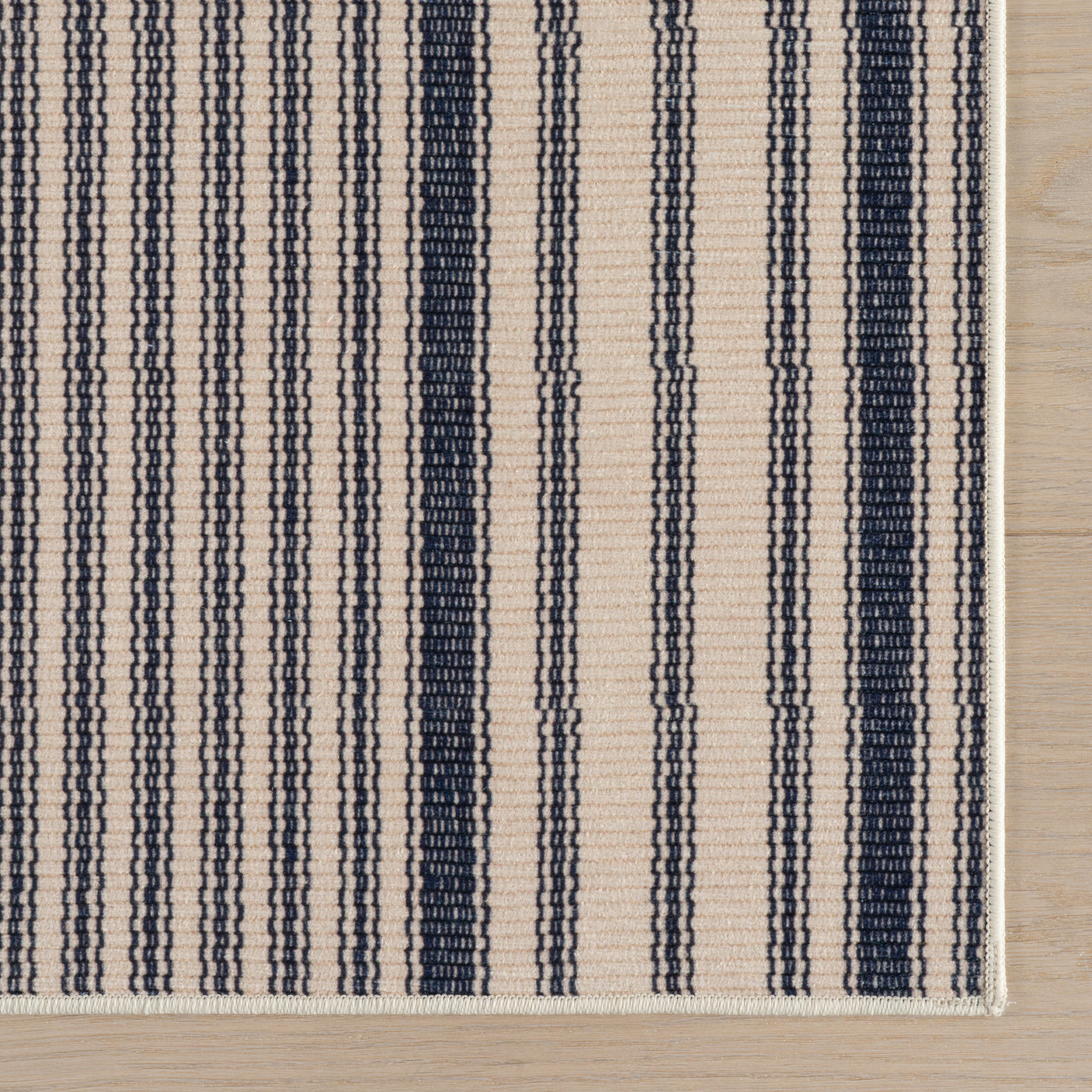 Axiom Coastal Striped Machine Washable Rug
