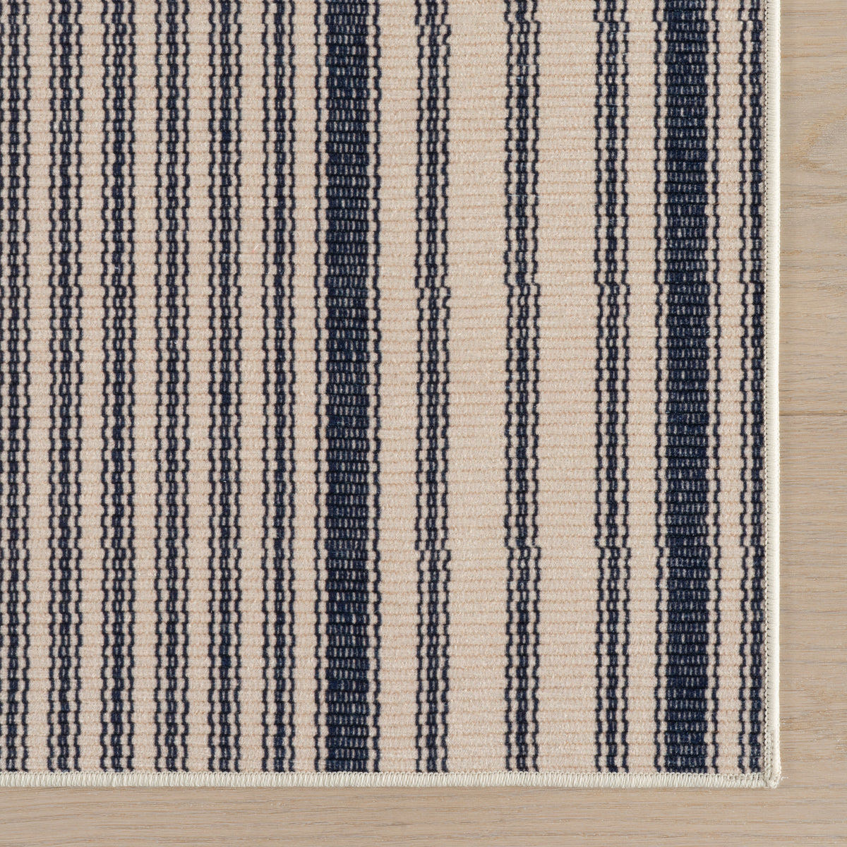 Axiom Coastal Striped Machine Washable Rug