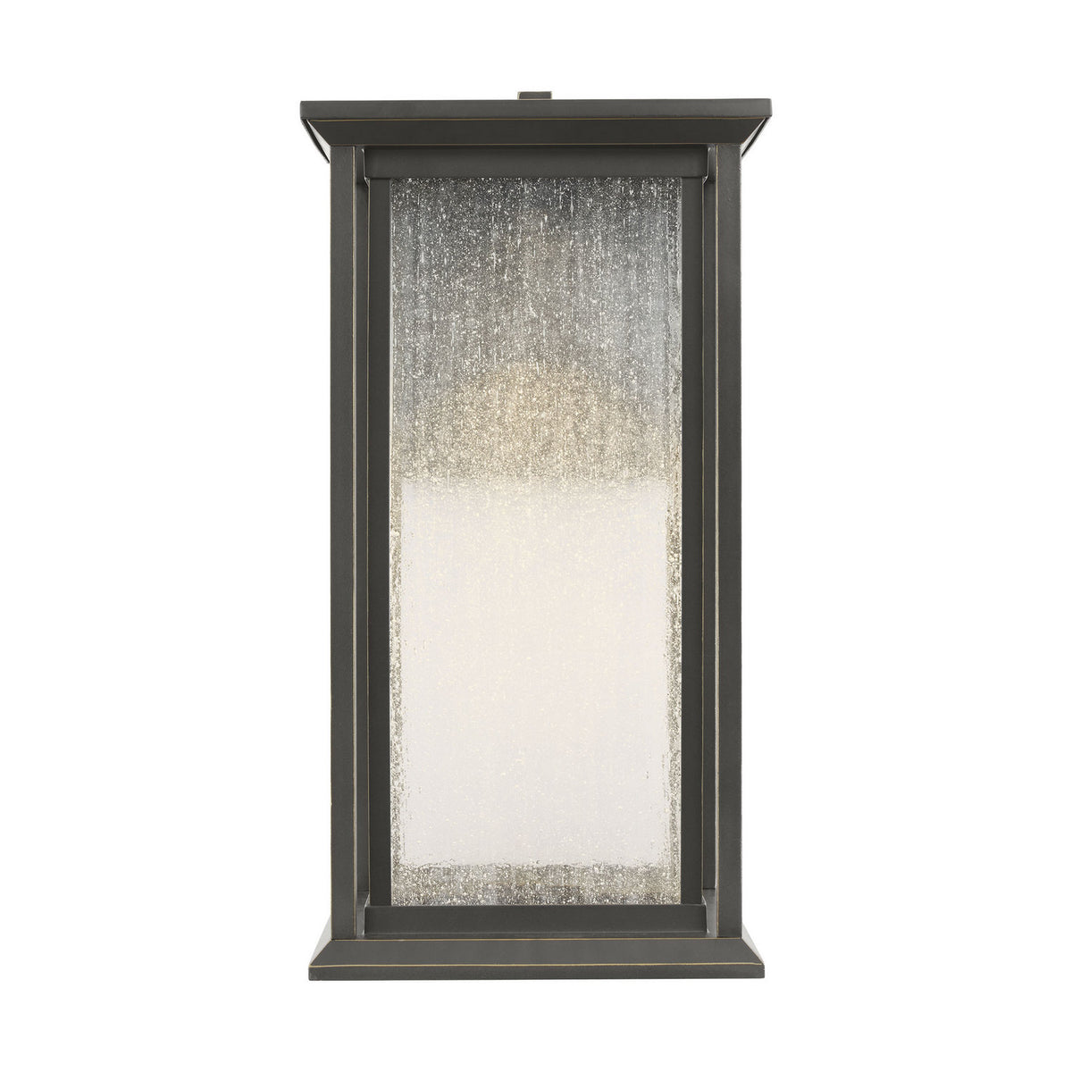 Audley 15" LED Lantern — Distressed Seeded