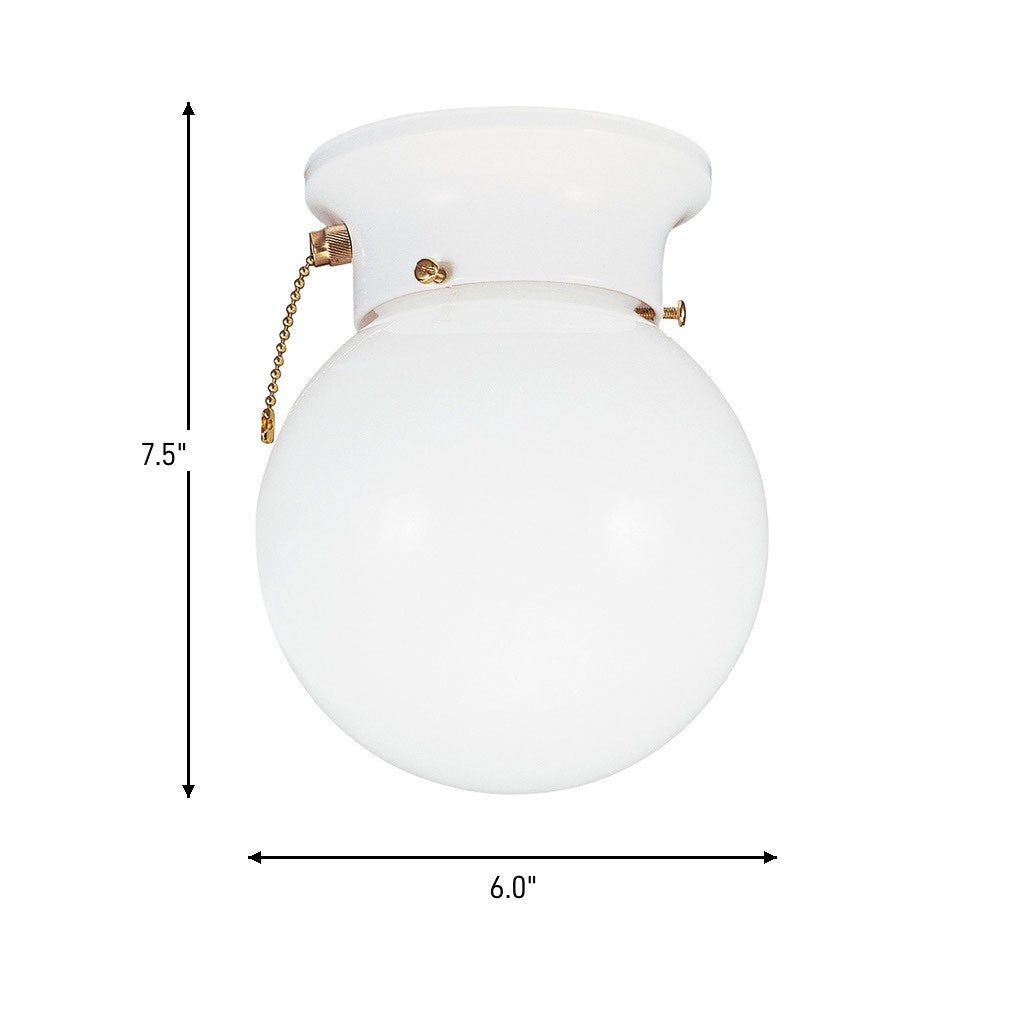 One Light Flush Mount — 7.50"