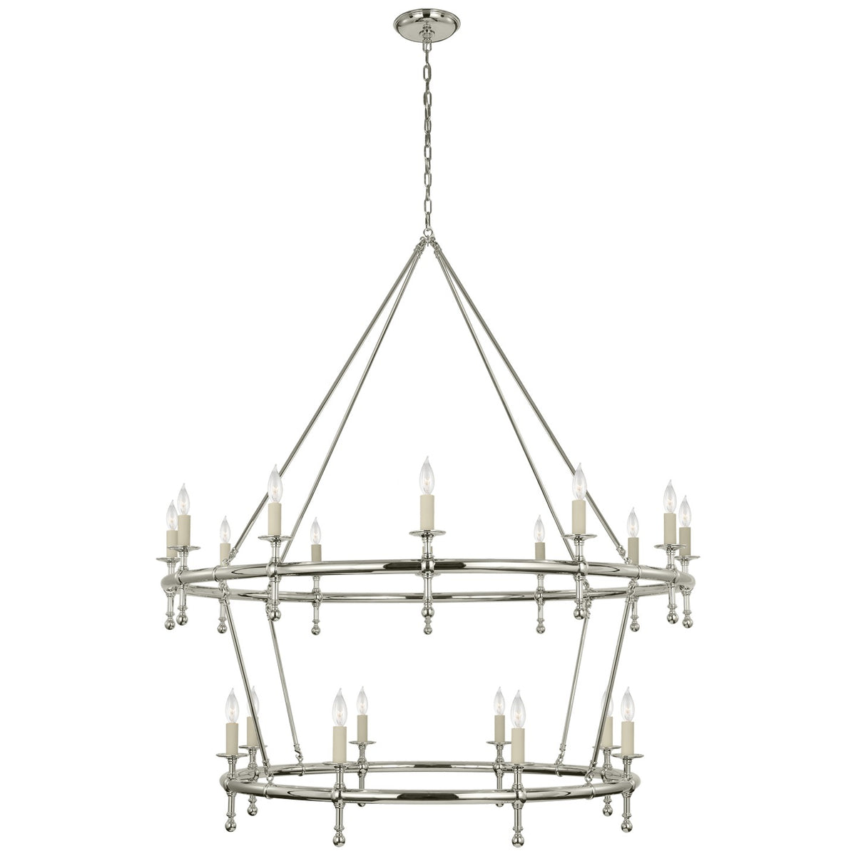Classic 54" Two-Tier Ring Chandelier