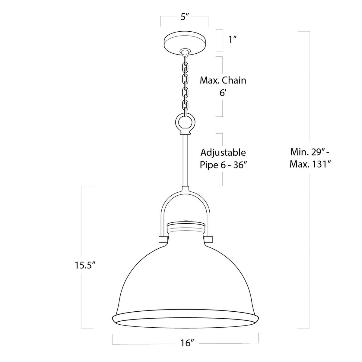 Eloise One Light Pendant