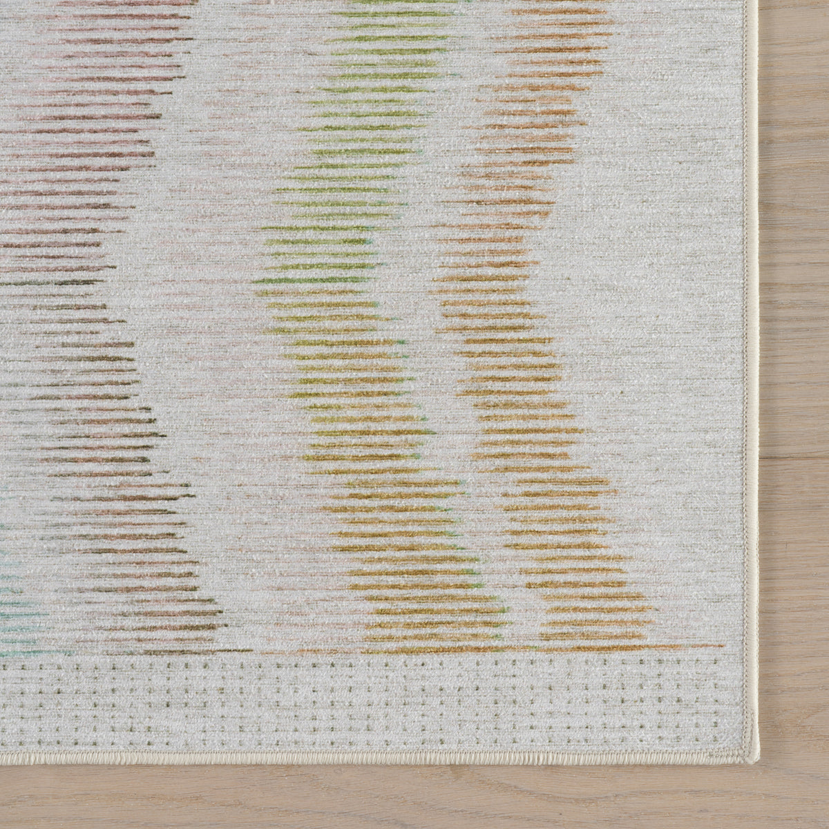 Zarek Novelty Chevron Machine Washable Rug