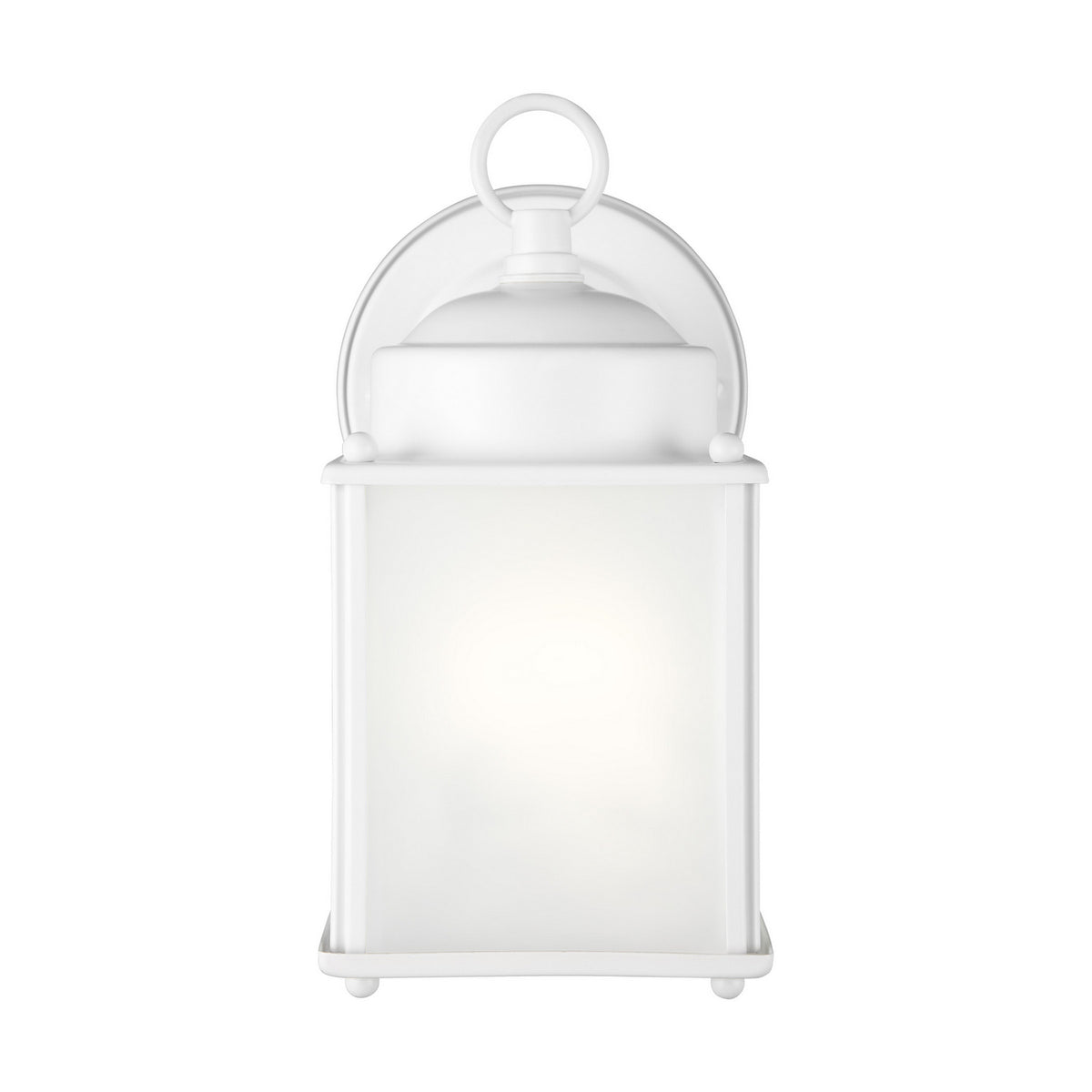 New Castle Small Outdoor Wall Lantern — Satin Etched