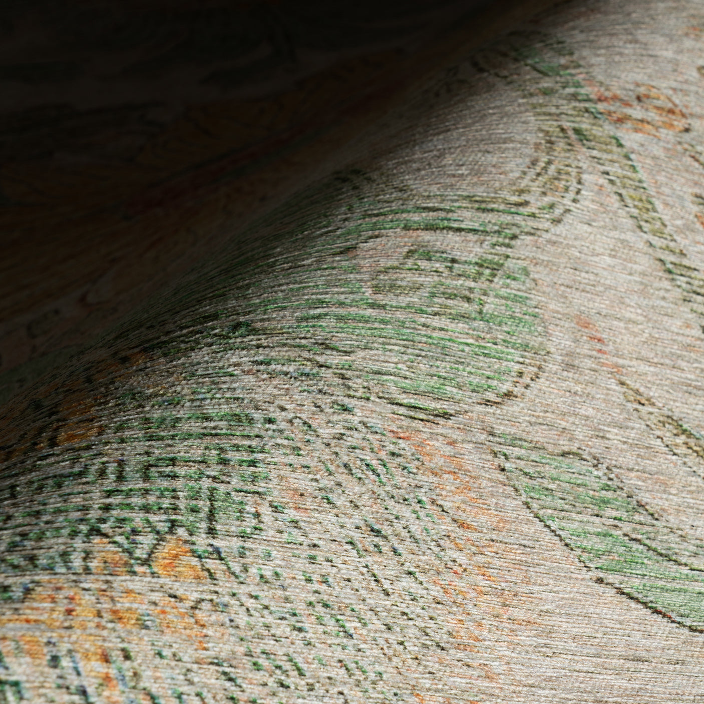 Zell Transitional Floral Machine Washable Rug