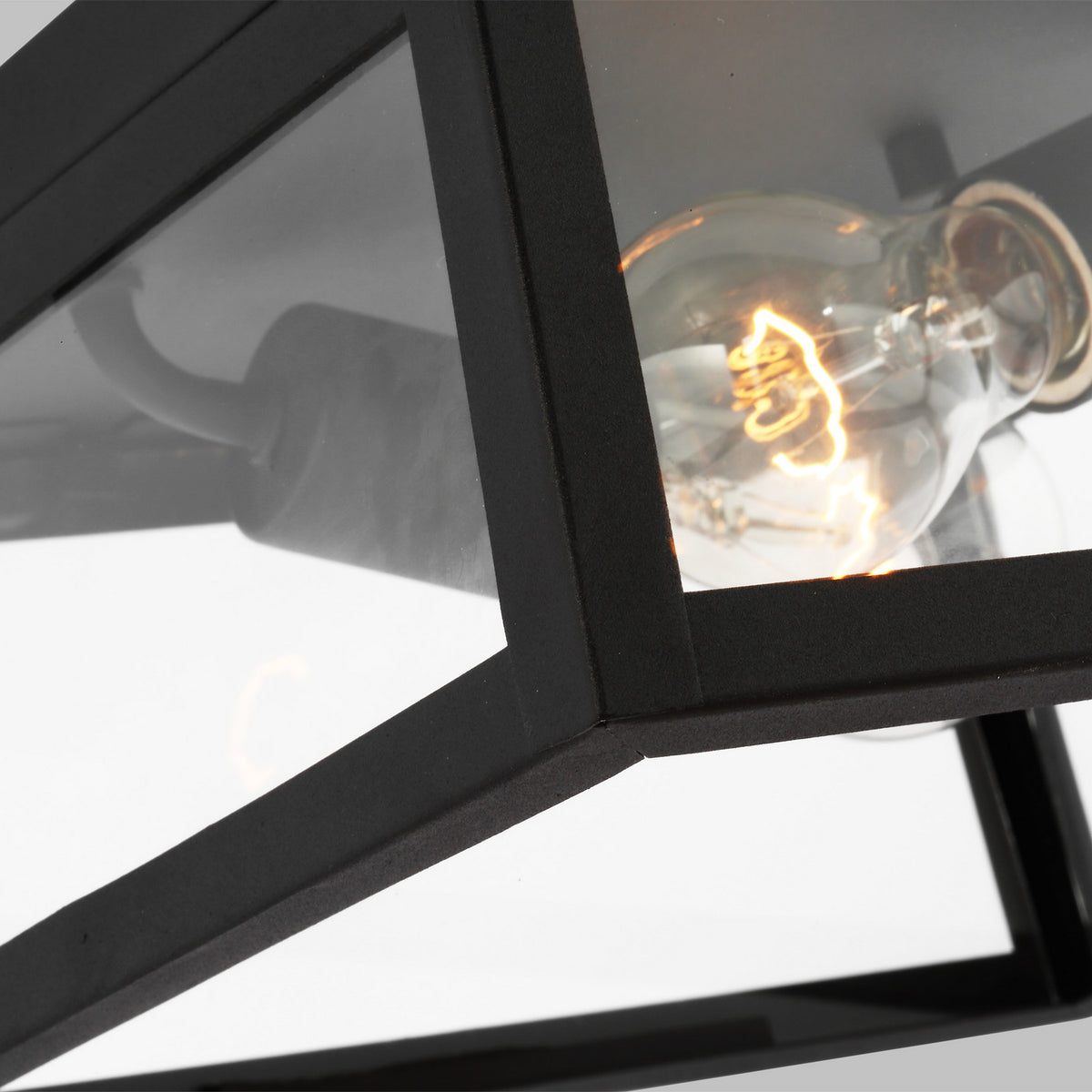 Two Light Outdoor Flush Mount — 60 W