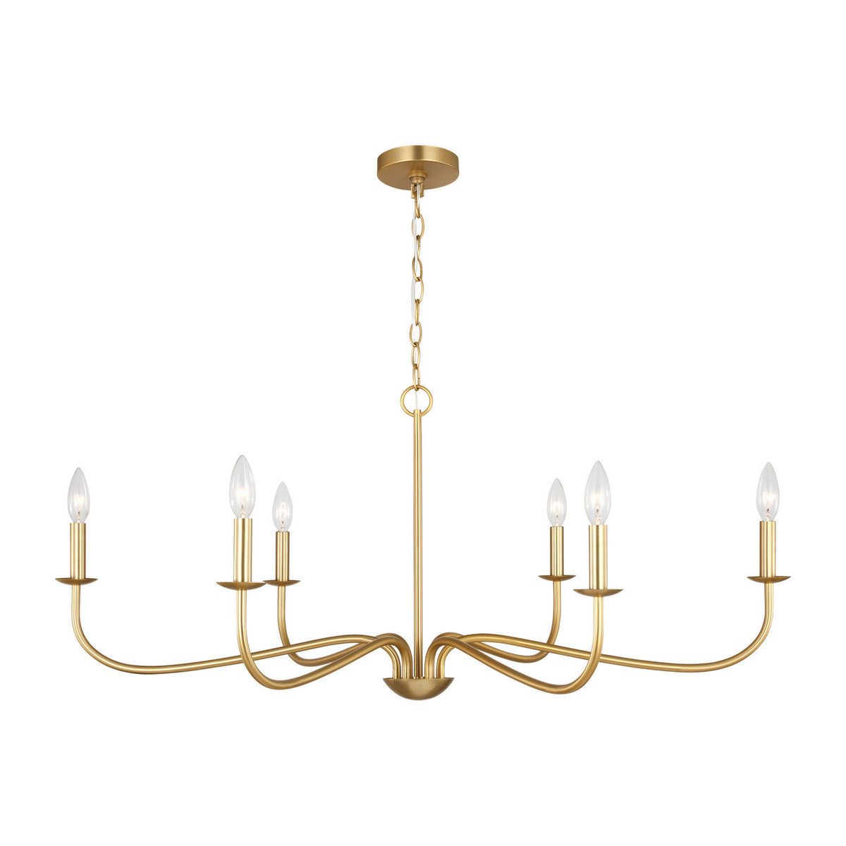 Abells Six Light Chandelier