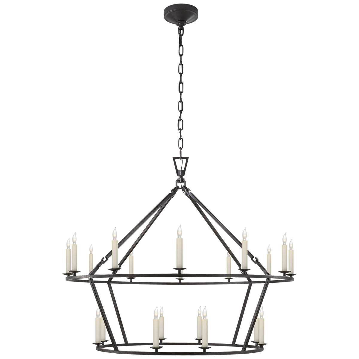 Darlana Large Two-Tiered Ring Chandelier