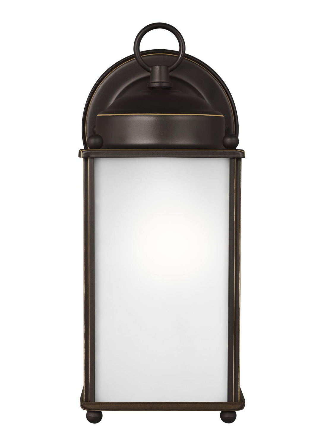 New Castle Medium Wall Lantern — Satin Etched