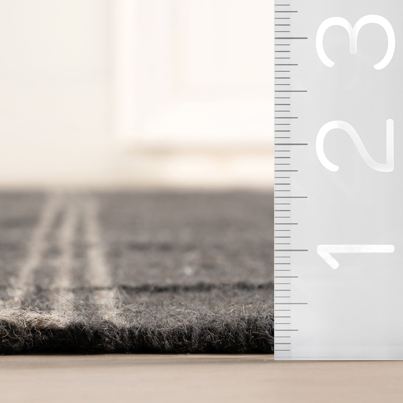 Nate Berkus Downing Plaid Wool Cozy Area Rug