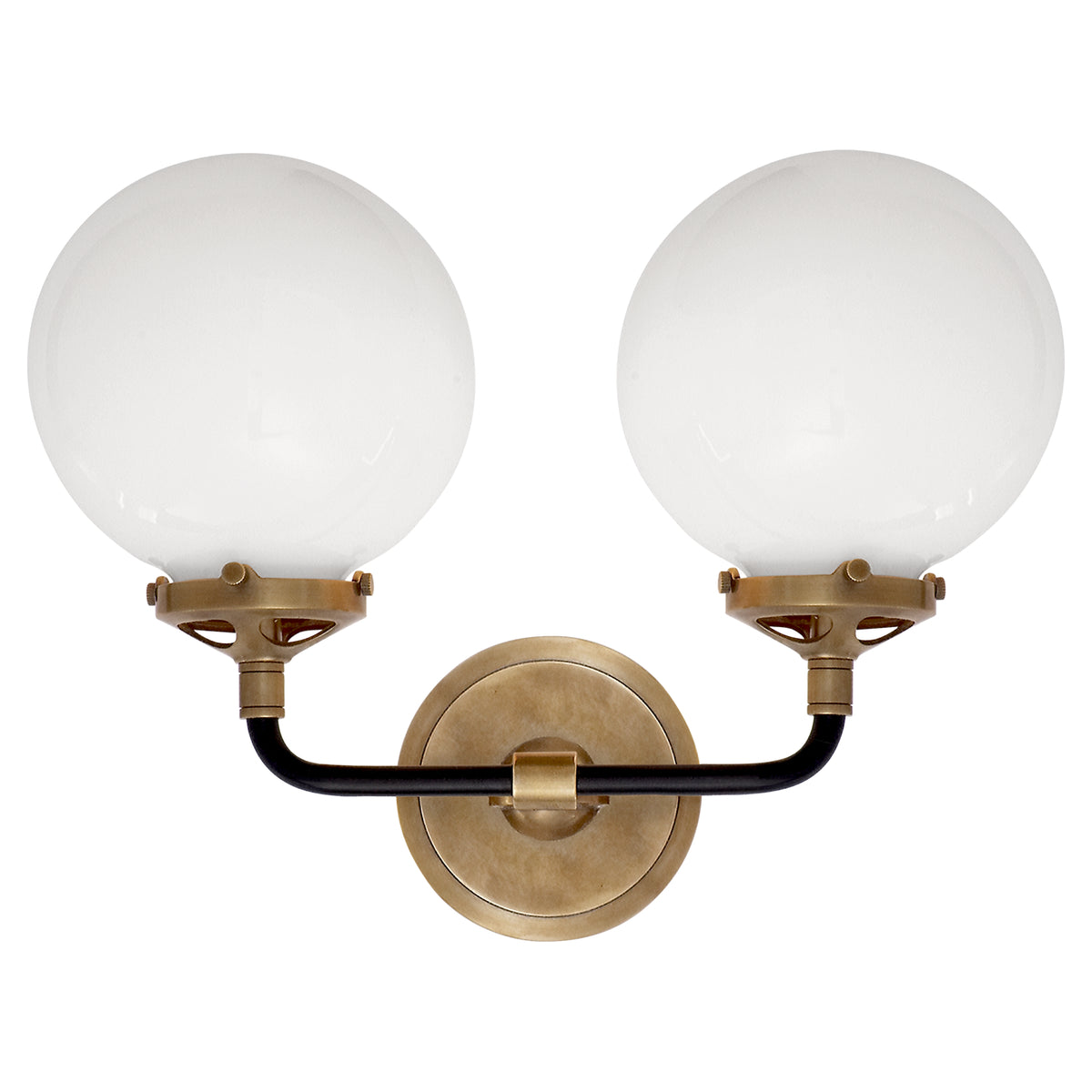 Bistro Double Light Curved Sconce
