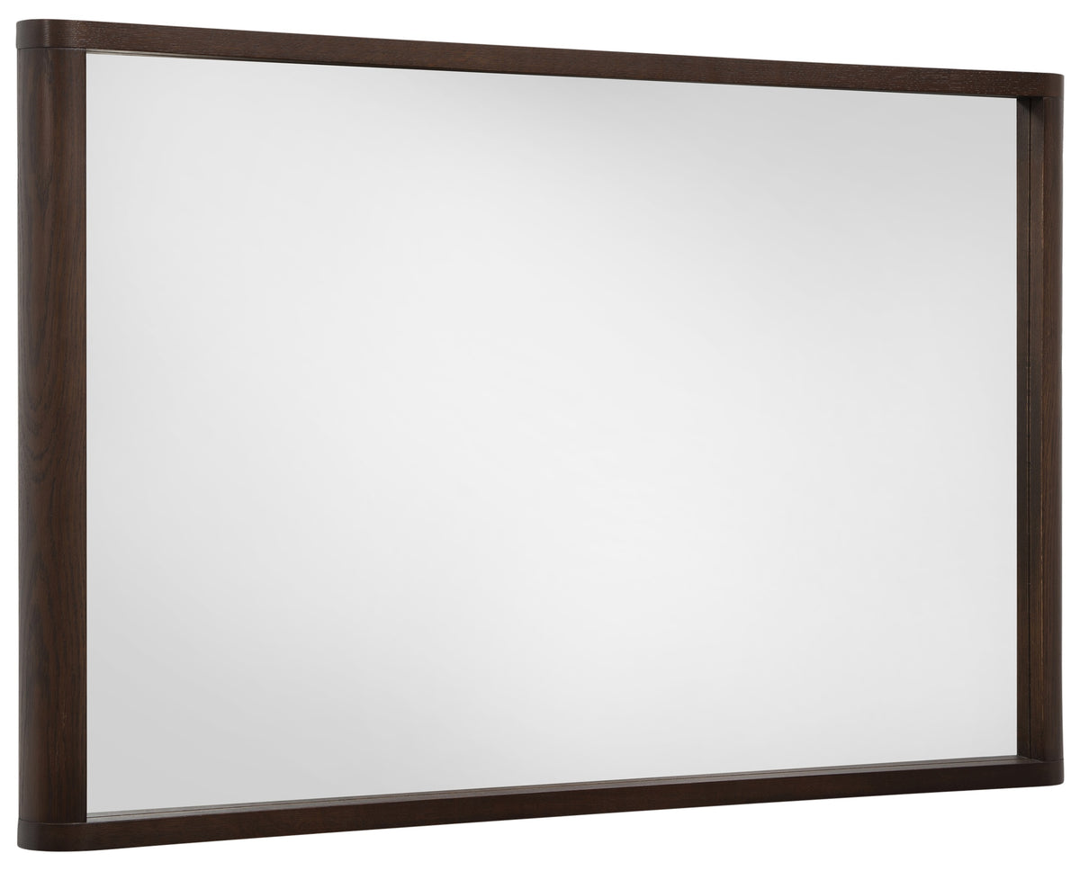 West Bros Curva Landscape Mirror in 22 Mocha