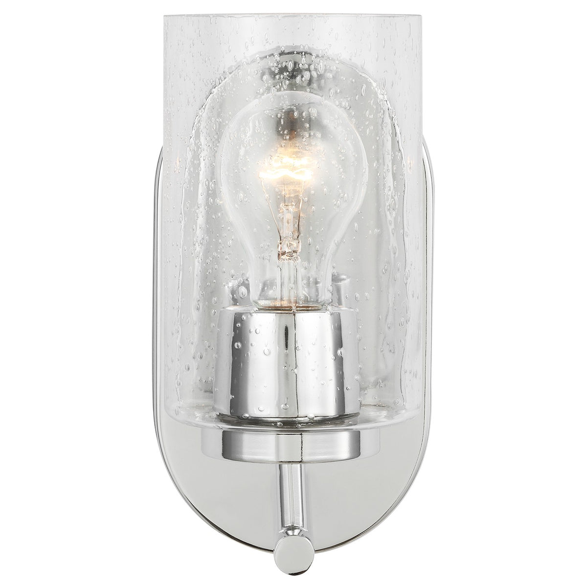 Oslo One Light Bath — Clear Seeded