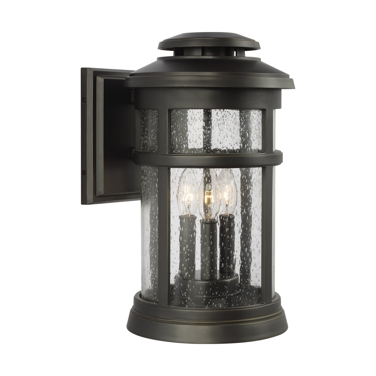 Three Light Outdoor Wall Lantern — 10.88"