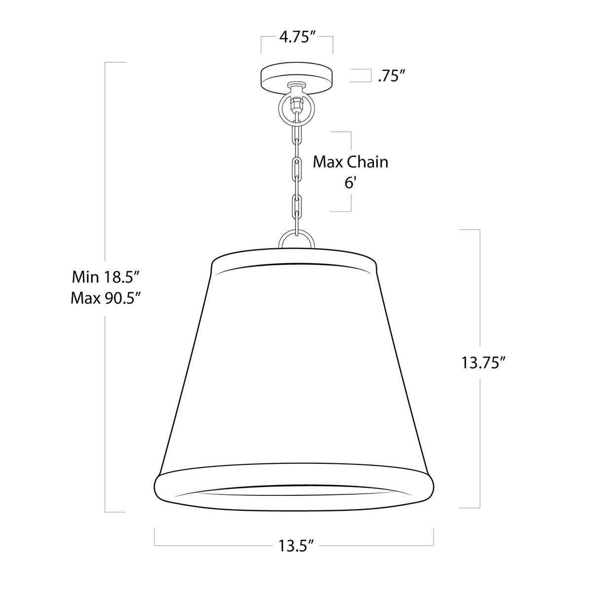 Augustine One Light Outdoor Pendant