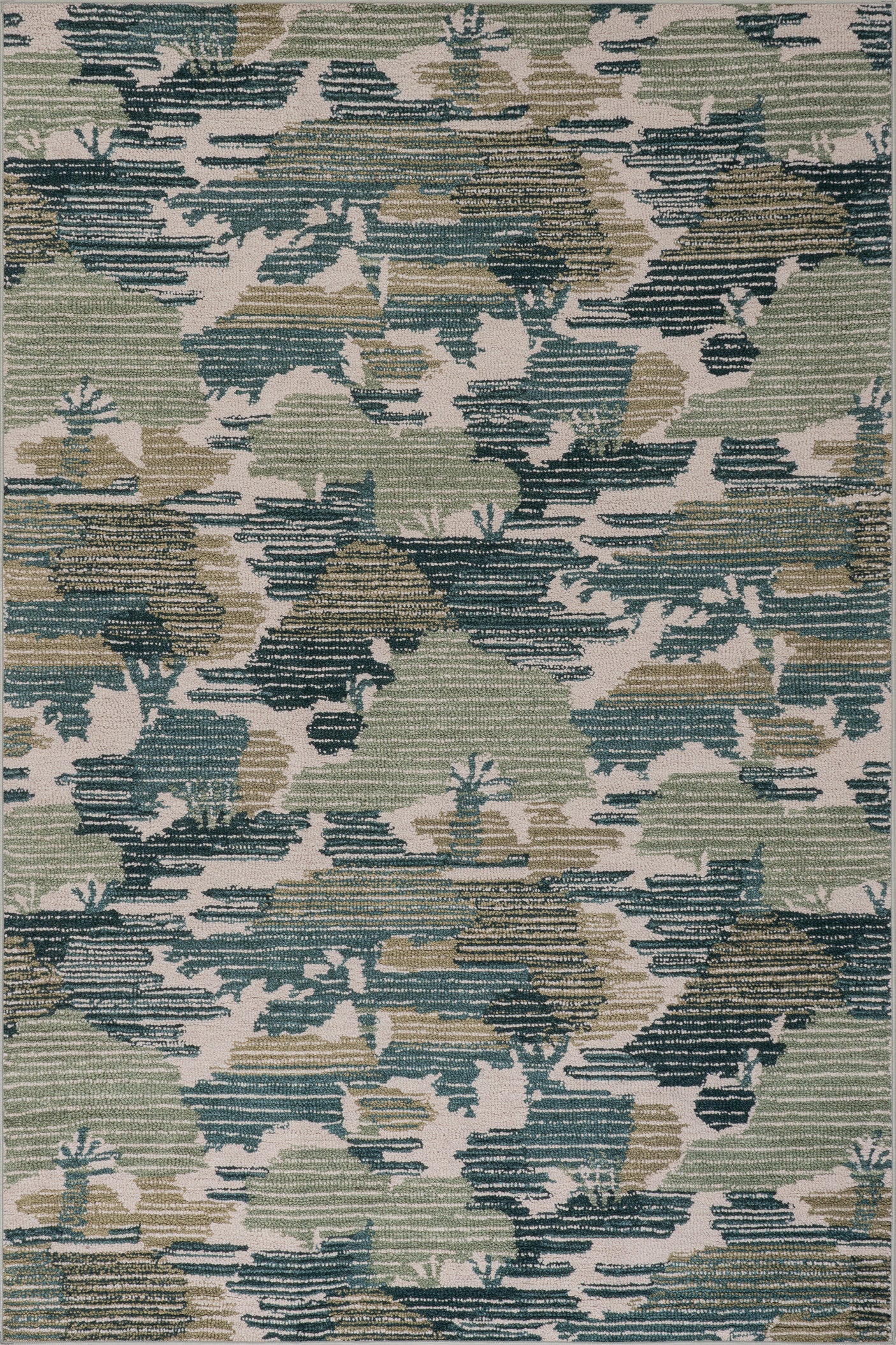 Sierro Modern Abstract Machine Washable Rug