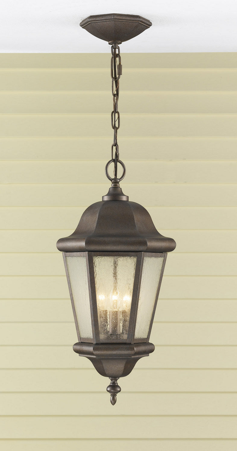 Three Light Outdoor Pendant — 21.00"
