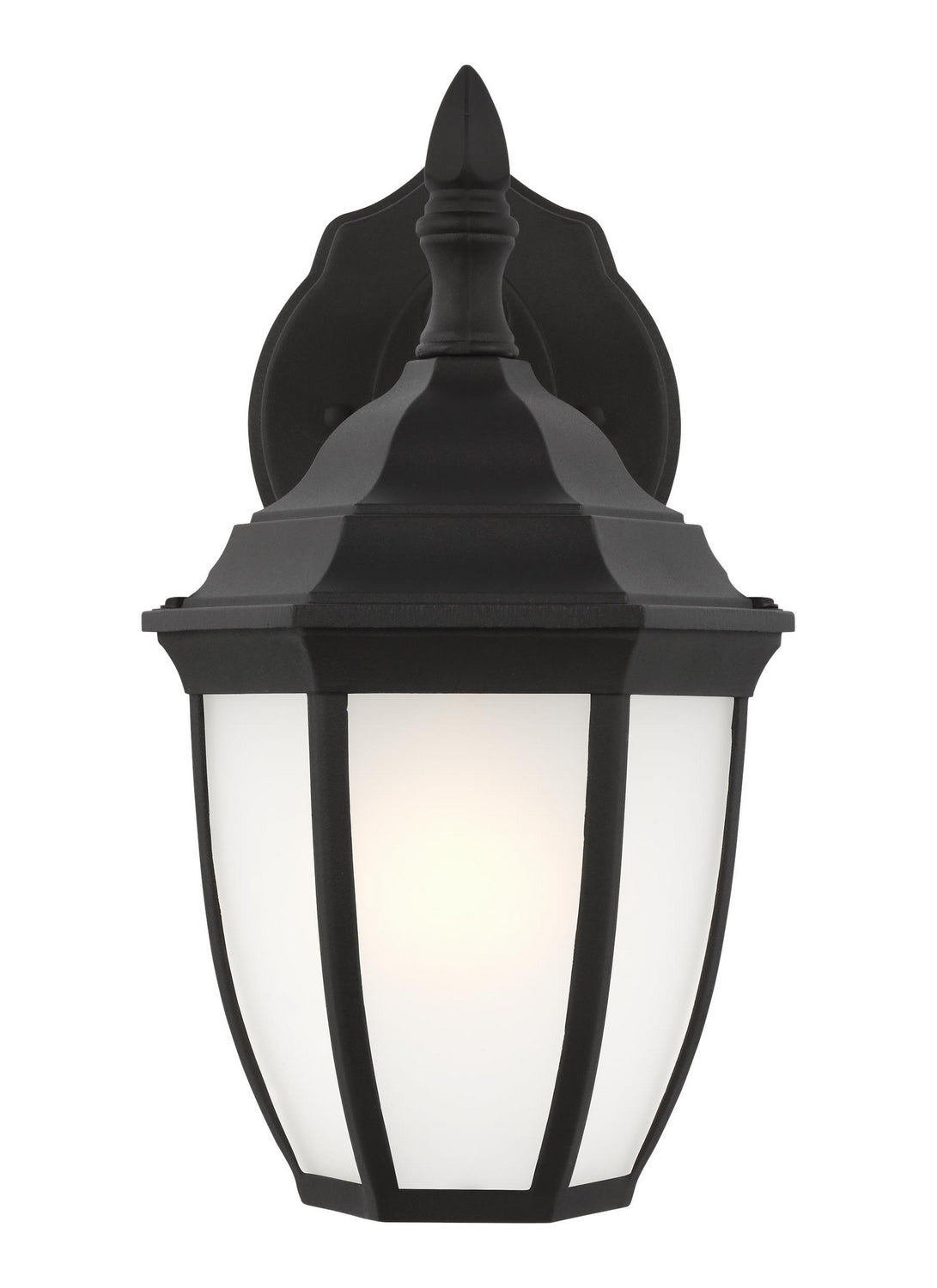 Bakersville Curve 11" Lantern — Satin Etched