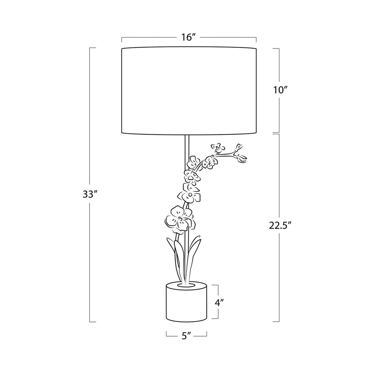 Thylane One Light Buffet Lamp