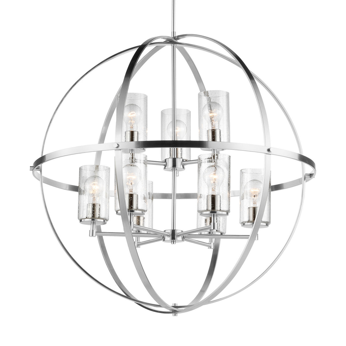 Alturas Nine Light Chandelier — Clear Seeded