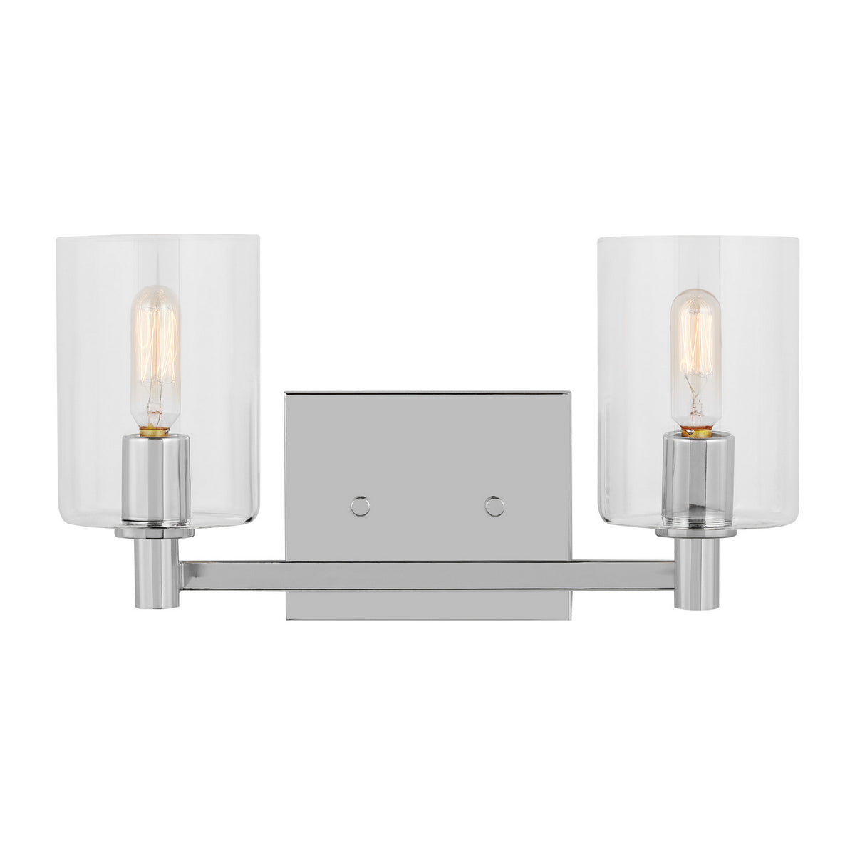 LED Bath Wall Sconce — W: 14.25" × H: 7.75" × D: 6.38"