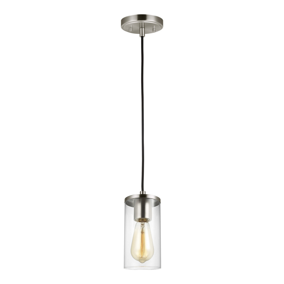 One Light Mini-Pendant — Clear, 60 W