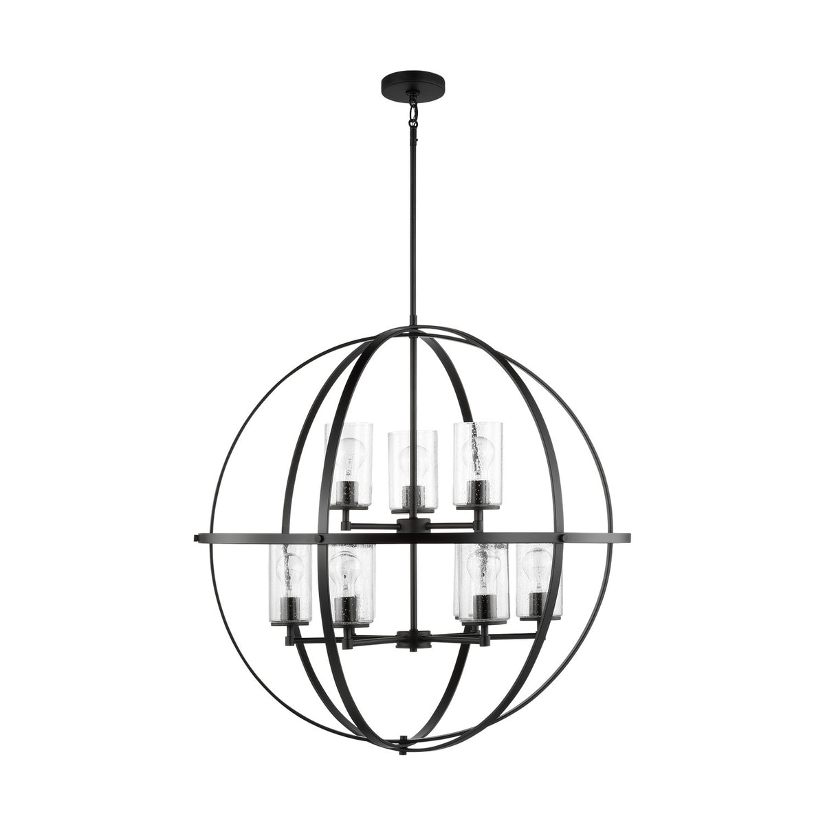 Alturas Nine Light Chandelier — Clear Seeded