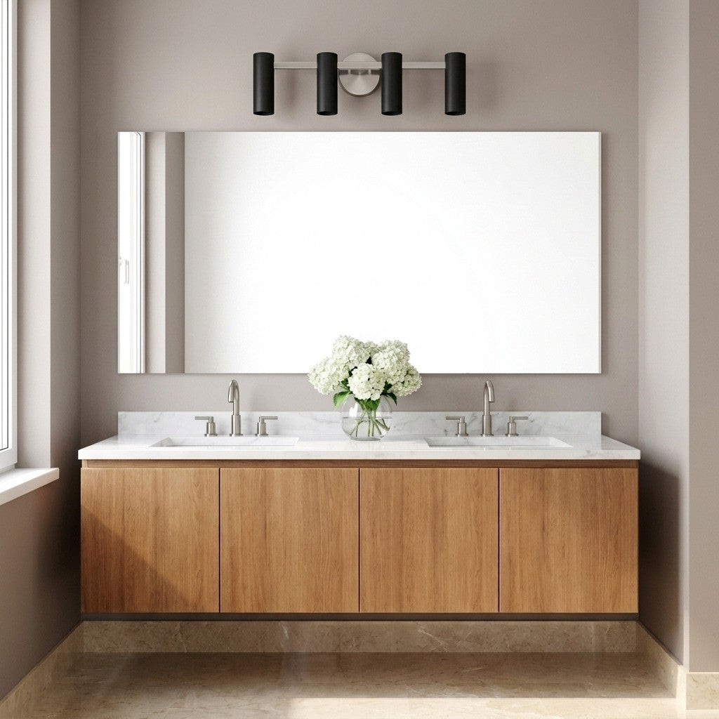 Zentro Four Light Vanity