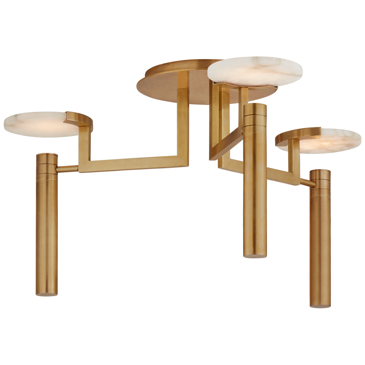 Melange Large Floating Disc Semi-Flush Chandelier