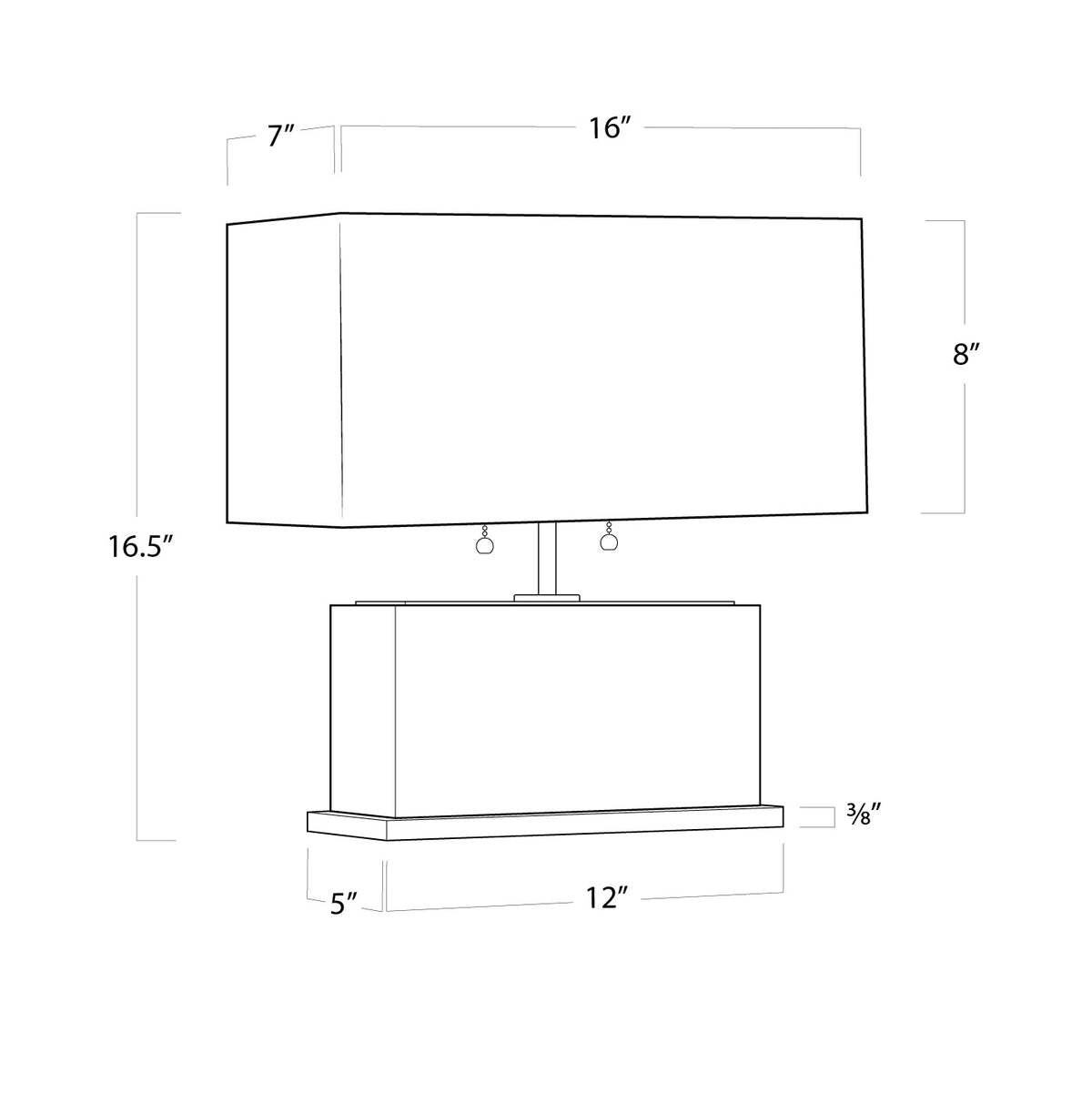 Ali Two Light Table Lamp