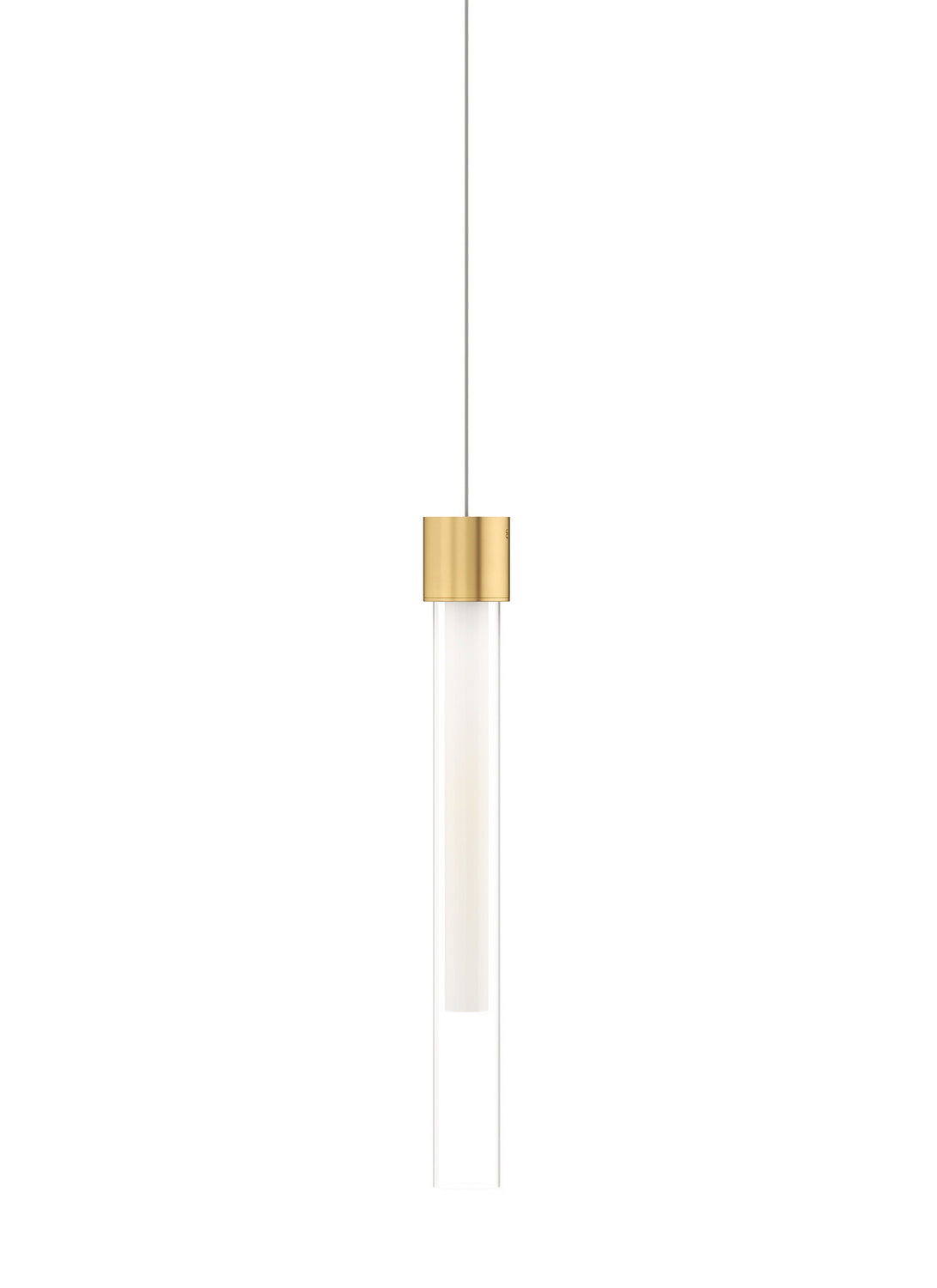 Mini Linger Pendant — Natural Brass, MonoRail