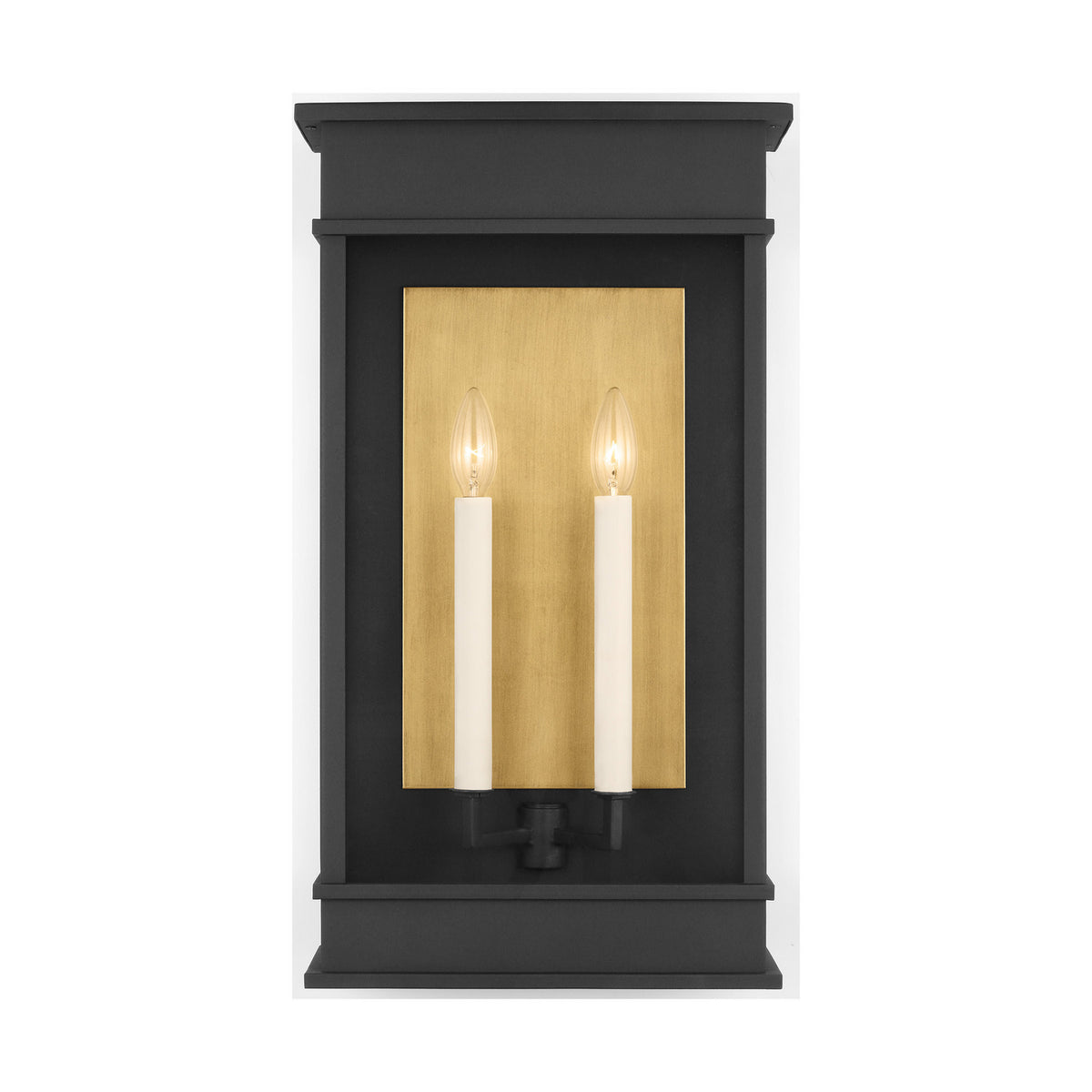Two Light Outdoor Wall Sconce — 19.13"