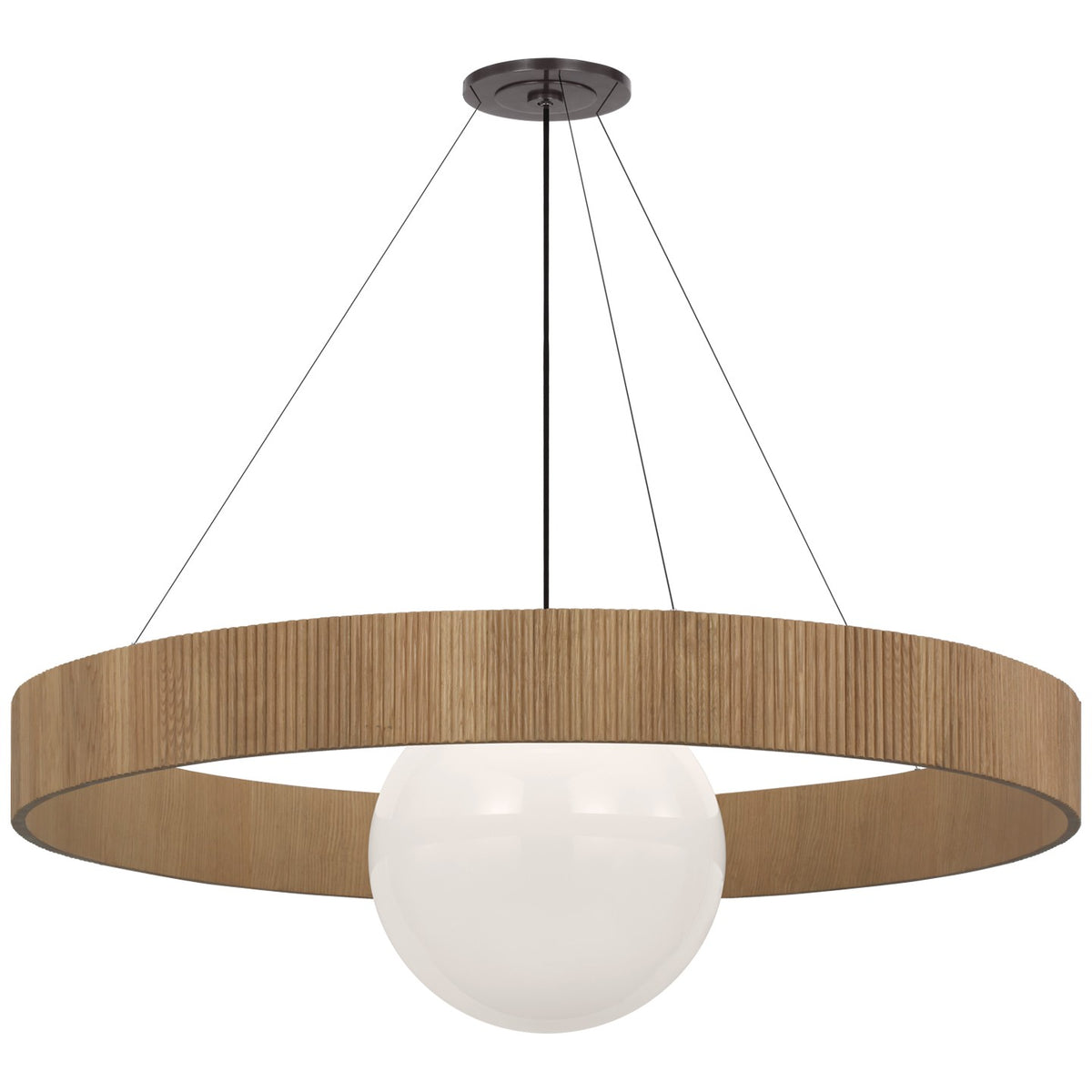 Arena 53" Ring and Globe Chandelier