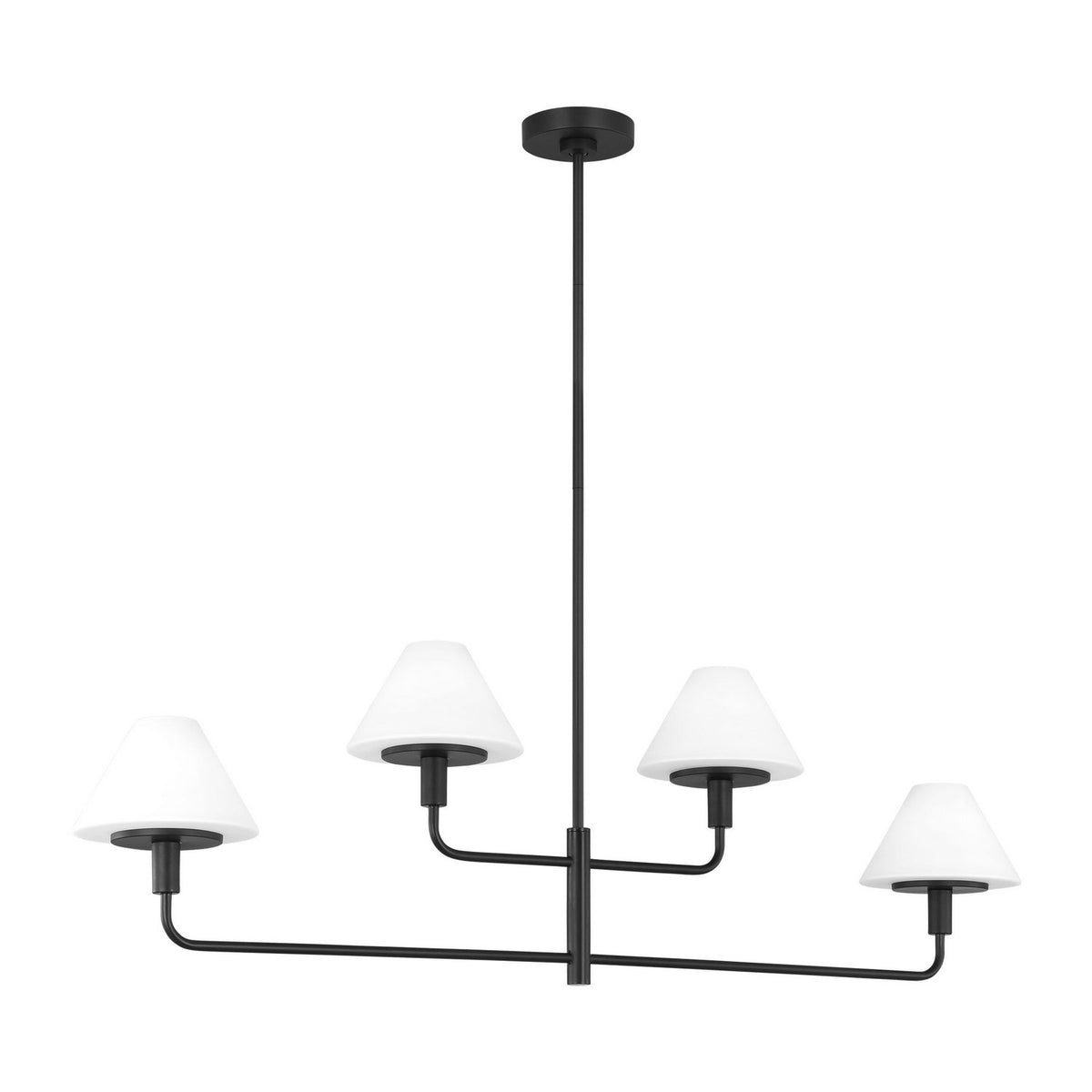 Mendota Four Light Linear Chandelier