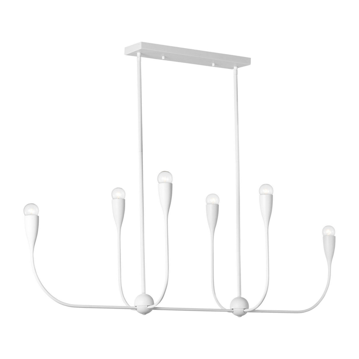 Maya Six Light Linear Chandelier