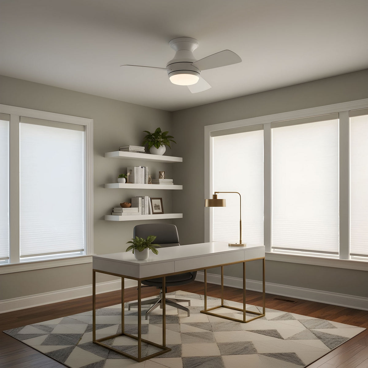 Ikon 32 Hugger LED Ceiling Fan