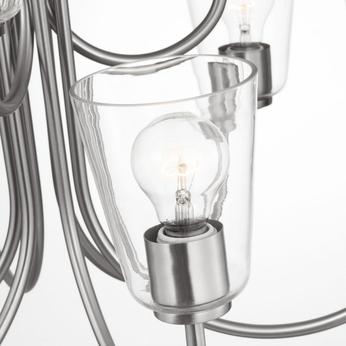 Miles Nine Light Chandelier — Clear