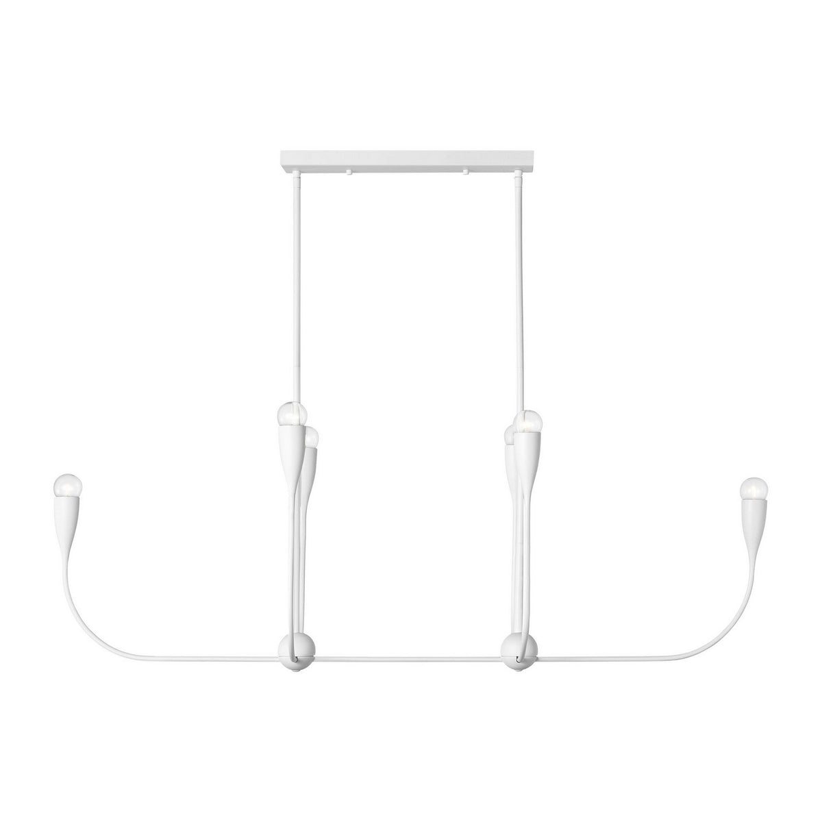 Maya Six Light Linear Chandelier