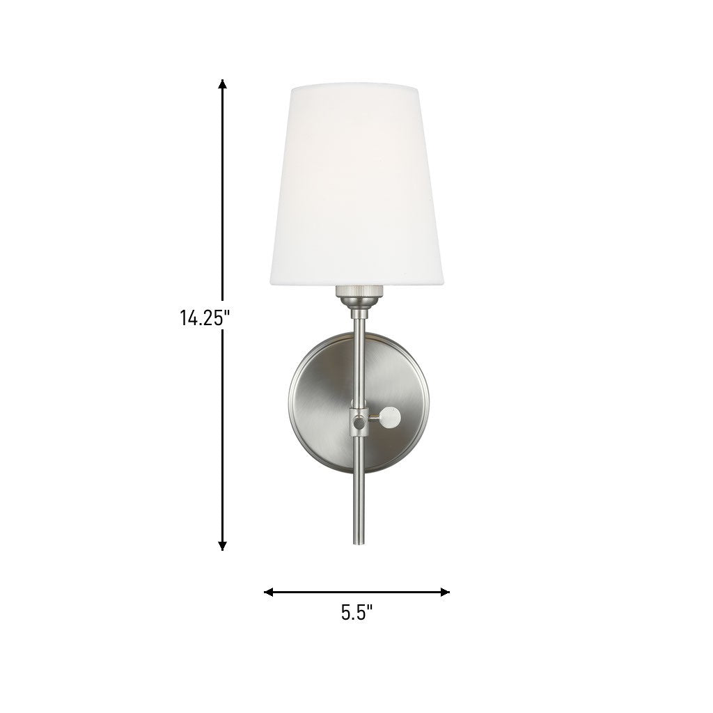 One Light Wall / Bath Sconce — 14.25", 60 W