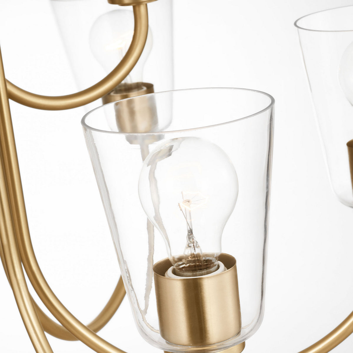 Miles Nine Light Chandelier — Clear
