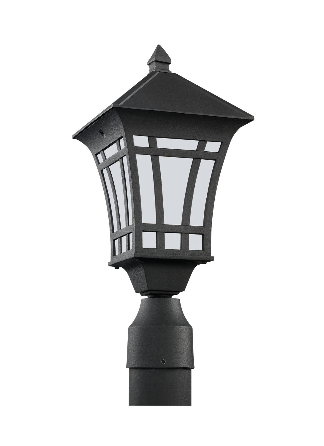 Herrington 16.5" Post Lantern — Etched / White Inside
