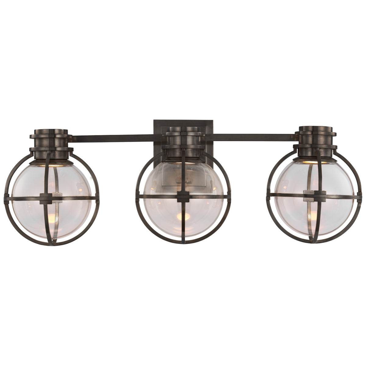 Gracie Triple Sconce with Clear Glass