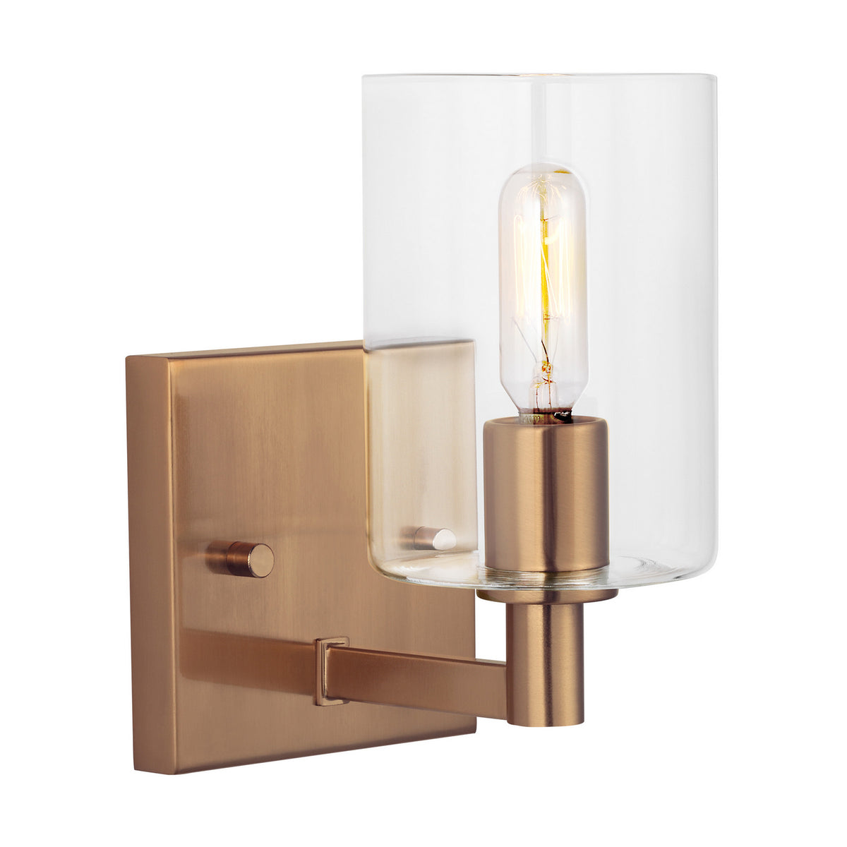 LED Bath Wall Sconce — W: 4.75" × H: 7.75" × D: 6.38"